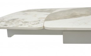 Стол RIVOLI 140 GLOSS LUXURY PANDORA SOLID CERAMIC / WHITE, ®DISAUR в Тарко-Сале - tarko-sale.mebel24.online | фото 4