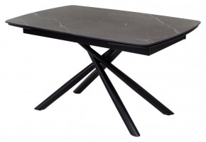 Стол RIVOLI 140 MATT BLACK MARBLE SOLID CERAMIC / BLACK, ®DISAUR в Тарко-Сале - tarko-sale.mebel24.online | фото 1