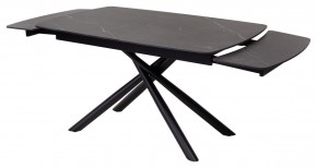 Стол RIVOLI 140 MATT BLACK MARBLE SOLID CERAMIC / BLACK, ®DISAUR в Тарко-Сале - tarko-sale.mebel24.online | фото 6
