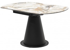 Стол TERAMO 135 GLOSS GRAND JADE SOLID CERAMIC, керамика, поворотн.механизм / Черный каркас, ®DISAUR в Тарко-Сале - tarko-sale.mebel24.online | фото 10
