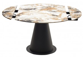 Стол TERAMO 135 GLOSS GRAND JADE SOLID CERAMIC, керамика, поворотн.механизм / Черный каркас, ®DISAUR в Тарко-Сале - tarko-sale.mebel24.online | фото 14