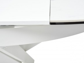 Стол TRENTO 120 HIGH GLOSS STATUARIO Белый мрамор глянцевый, керамика/ белый каркас, ®DISAUR в Тарко-Сале - tarko-sale.mebel24.online | фото 10