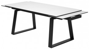 Стол VASTO 180 MARBLES KL-99 Белый мрамор матовый, итальянская керамика/ черный каркас, ®DISAUR в Тарко-Сале - tarko-sale.mebel24.online | фото 6