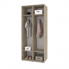 СТОУН С21 Шкаф 2-х створчатый (серый дуб/белый) в Тарко-Сале - tarko-sale.mebel24.online | фото 3
