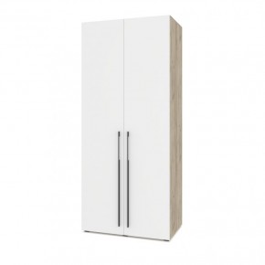 СТОУН С22 Шкаф 2-х створчатый (серый дуб/белый) в Тарко-Сале - tarko-sale.mebel24.online | фото