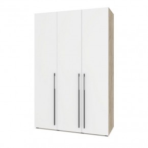 СТОУН С32 Шкаф 3-х створчатый (серый дуб/белый) в Тарко-Сале - tarko-sale.mebel24.online | фото