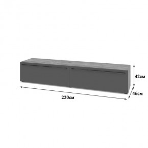 СТОУН С72 Тумба ТВ (золотой дуб/графит) в Тарко-Сале - tarko-sale.mebel24.online | фото 2