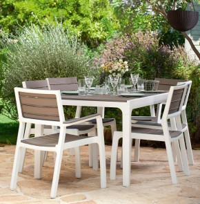 Стул c подлокотниками Гармония (Harmony armchair) белый-капучино в Тарко-Сале - tarko-sale.mebel24.online | фото 3