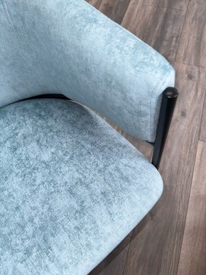 Стул ДИЛЛ, цвет RAIN 7 бриз, велюр / черный каркас М-City в Тарко-Сале - tarko-sale.mebel24.online | фото 7