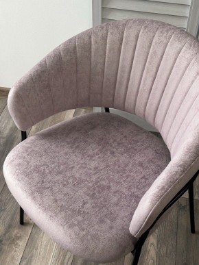 Стул ГЕММА, цвет RAIN 10 lavanda, велюр / черный каркас М-City в Тарко-Сале - tarko-sale.mebel24.online | фото 5
