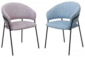 Стул ГЕММА, цвет RAIN 13 blue, велюр / черный каркас М-City в Тарко-Сале - tarko-sale.mebel24.online | фото 8