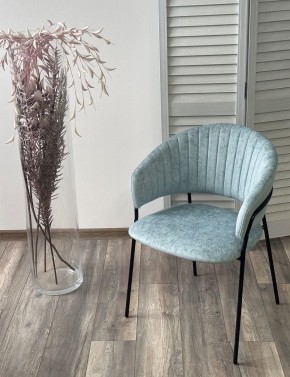 Стул ГЕММА, цвет RAIN 7 breeze, велюр / черный каркас М-City в Тарко-Сале - tarko-sale.mebel24.online | фото 4