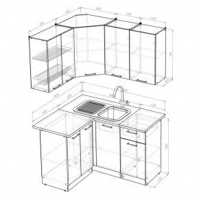 ТАТЬЯНА Кухонный гарнитур Прайм (1200*1400 мм) в Тарко-Сале - tarko-sale.mebel24.online | фото 2