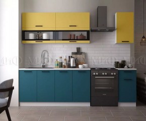 ТЕХНО Кухонный гарнитур 2,0 м Компоновка №2 в Тарко-Сале - tarko-sale.mebel24.online | фото 3