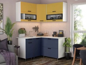 ТЕХНО Кухонный гарнитур угловой 1,4х1,4 м Компоновка №2 в Тарко-Сале - tarko-sale.mebel24.online | фото 3
