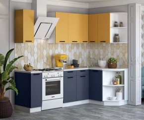 ТЕХНО Кухонный гарнитур угловой 1,7х1,3 м Компоновка №6 в Тарко-Сале - tarko-sale.mebel24.online | фото 2