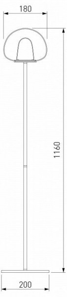 Торшер Eurosvet Twice 90327/1 черный в Тарко-Сале - tarko-sale.mebel24.online | фото