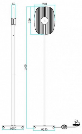 Торшер Maytoni Eclipse MOD152FL-L1BK в Тарко-Сале - tarko-sale.mebel24.online | фото 2