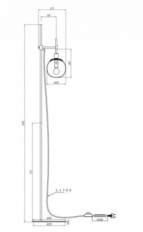 Торшер Maytoni Erich MOD221-FL-01-N в Тарко-Сале - tarko-sale.mebel24.online | фото 3