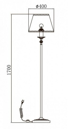 Торшер Maytoni Soffia RC093-FL-01-R в Тарко-Сале - tarko-sale.mebel24.online | фото 3