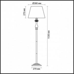 Торшер Odeon Light Gaellori 3393/1F в Тарко-Сале - tarko-sale.mebel24.online | фото 3