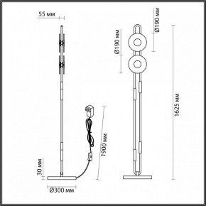 Торшер Odeon Light Magnet 5407/23FL в Тарко-Сале - tarko-sale.mebel24.online | фото 4