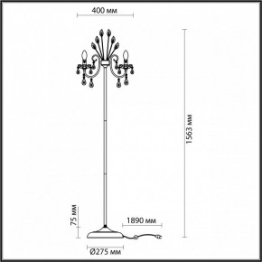 Торшер Odeon Light Versia 4977/3F в Тарко-Сале - tarko-sale.mebel24.online | фото 4