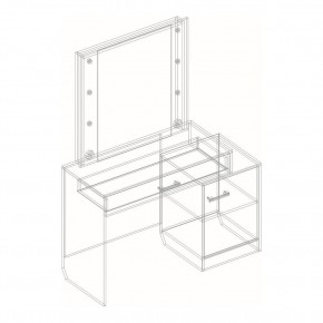 Туалетный стол "Милана" в Тарко-Сале - tarko-sale.mebel24.online | фото 3