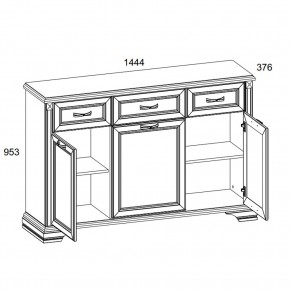 Тумба 3D3S, MONAKO, цвет Сосна винтаж/дуб анкона в Тарко-Сале - tarko-sale.mebel24.online | фото 2