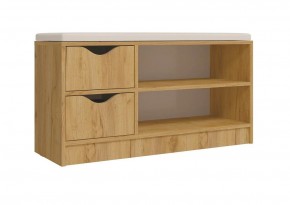 Тумба для обуви Ларедо-1 (дуб крафт золотой) в Тарко-Сале - tarko-sale.mebel24.online | фото