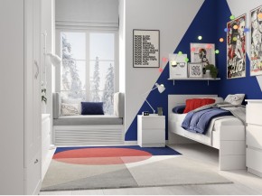 Тумба КАСТОР малая с двумя ящиками, цвет белый в Тарко-Сале - tarko-sale.mebel24.online | фото 3
