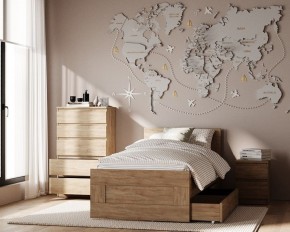 Тумба КАСТОР малая с двумя ящиками, цвет Дуб Сонома в Тарко-Сале - tarko-sale.mebel24.online | фото 3