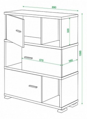 Тумба комбинированная Домино СБ-30/3 в Тарко-Сале - tarko-sale.mebel24.online | фото 3