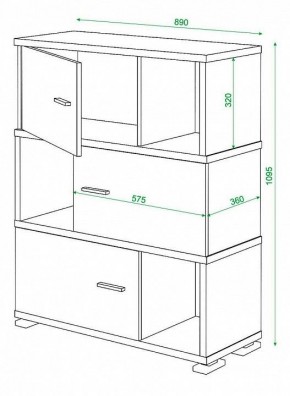 Тумба комбинированная Домино СБ-30/3 в Тарко-Сале - tarko-sale.mebel24.online | фото 3