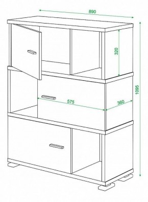 Тумба комбинированная Домино СБ-30/3 в Тарко-Сале - tarko-sale.mebel24.online | фото 3