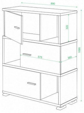 Тумба комбинированная Домино СБ-30/3 в Тарко-Сале - tarko-sale.mebel24.online | фото 3