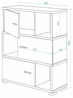 Тумба комбинированная Домино СБ-30/3 в Тарко-Сале - tarko-sale.mebel24.online | фото 2
