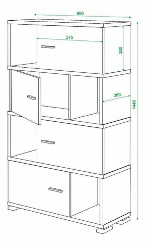 Тумба комбинированная Домино СБ-30/4 в Тарко-Сале - tarko-sale.mebel24.online | фото 2