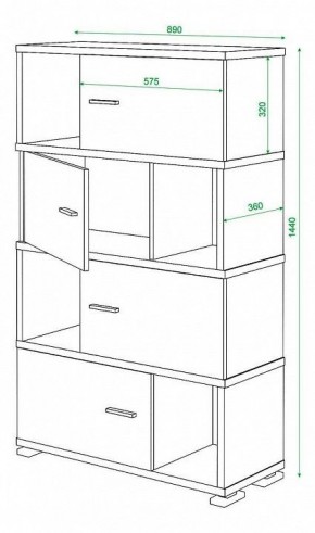 Тумба комбинированная Домино СБ-30/4 в Тарко-Сале - tarko-sale.mebel24.online | фото 3