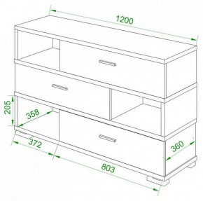 Тумба комбинированная Домино СБ-40/3-ПВК в Тарко-Сале - tarko-sale.mebel24.online | фото 2