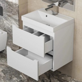 Тумба под раковину Uperwood Tanos 50 см, подвесная, белая матовая в Тарко-Сале - tarko-sale.mebel24.online | фото 3