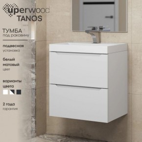 Тумба под раковину Uperwood Tanos 90 см, подвесная, белая матовая в Тарко-Сале - tarko-sale.mebel24.online | фото 6