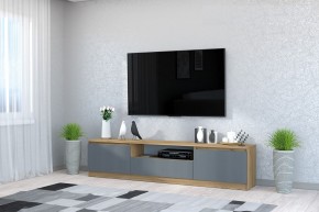 Тумба под ТВ "Хилтон" (Крафт золотой/Графит) в Тарко-Сале - tarko-sale.mebel24.online | фото