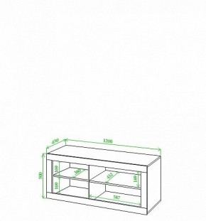Тумба под ТВ Toivo Кон120 в Тарко-Сале - tarko-sale.mebel24.online | фото 2