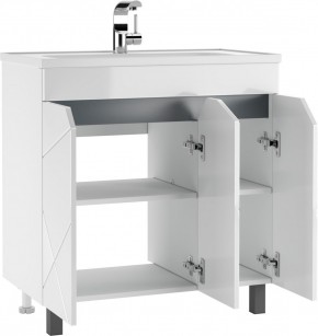 Тумба под умывальник "Absolute 80" Vector без ящика Домино (DV6604T) в Тарко-Сале - tarko-sale.mebel24.online | фото 3