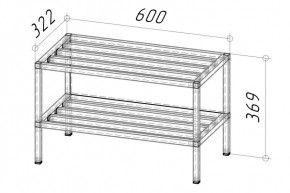 Тумба под вешалку Ригель 2 600 (Дуб золотой) в Тарко-Сале - tarko-sale.mebel24.online | фото 2