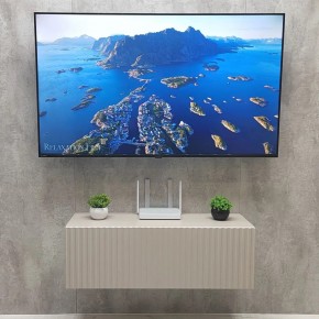 Тумба подвесная под ТВ LINES MTV3-MA 900 Бежевый (Леда-М 10.1.5) в Тарко-Сале - tarko-sale.mebel24.online | фото 3
