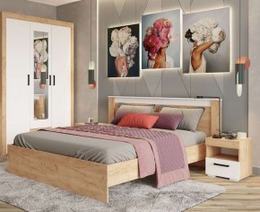 Тумба прикроватная Адель дуб крафт золотой/белый в Тарко-Сале - tarko-sale.mebel24.online | фото 3