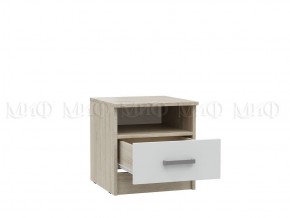 МАРТИНА Тумба прикроватная (Белый глянец/дуб сонома) в Тарко-Сале - tarko-sale.mebel24.online | фото 2