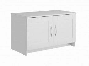 Тумба СИРИУС двухдверная низкая, цвет белый в Тарко-Сале - tarko-sale.mebel24.online | фото